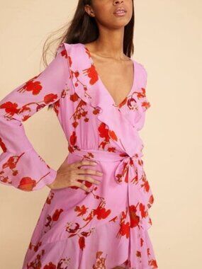 Cynthia Rowley Pink Ruffled dress